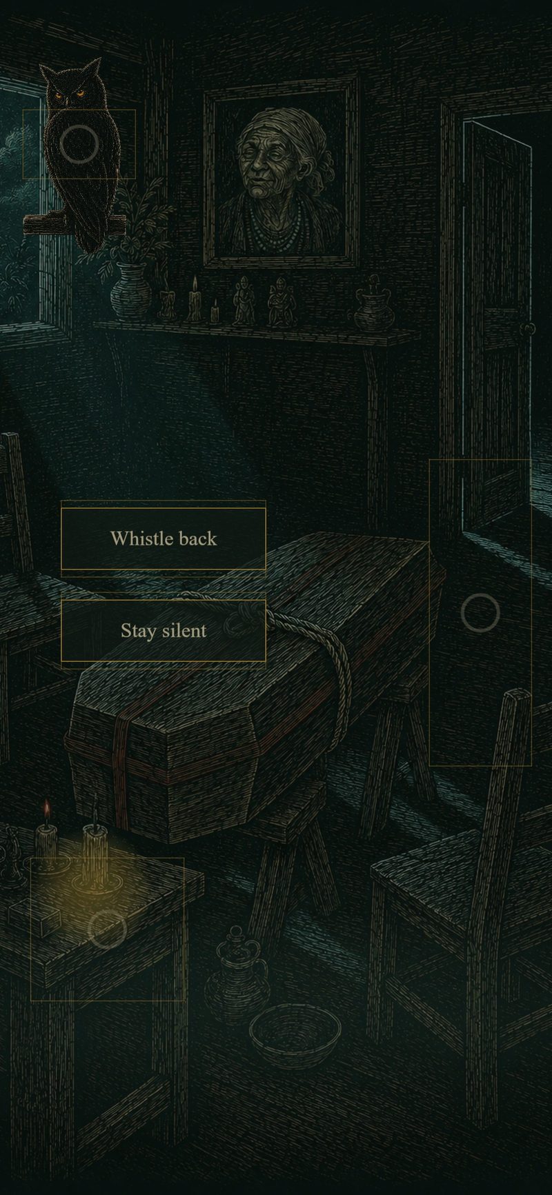 The choice: whistle back or stay silent
